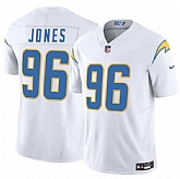 Men & Women & Youth Los Angeles Chargers #96 Naquan Jones White 2025 F.U.S.E. Vapor Limited Stitched Jersey,baseball caps,new era cap wholesale,wholesale hats